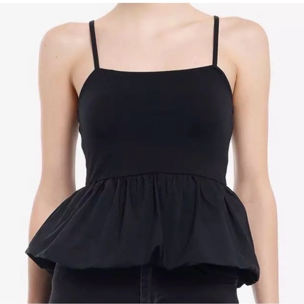 Madden Girl Black Peplum Camisole